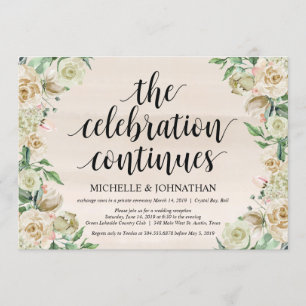 La celebración, Invitación a la recepción de fuga