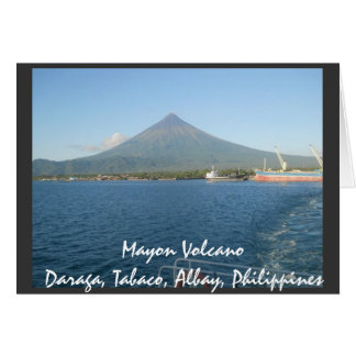 La célebre carta del volcán Mayon en verano