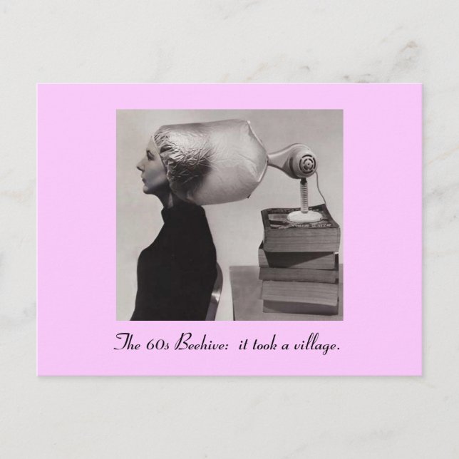 La célebre tarjeta Beehive Hairdo de los años 60 (Anverso)