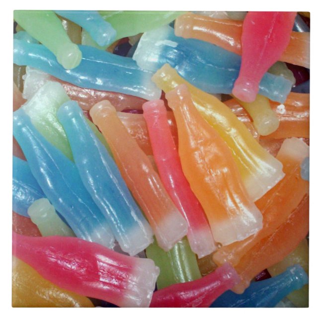 La cera embotella la baldosa cerámica del caramelo (Frente)