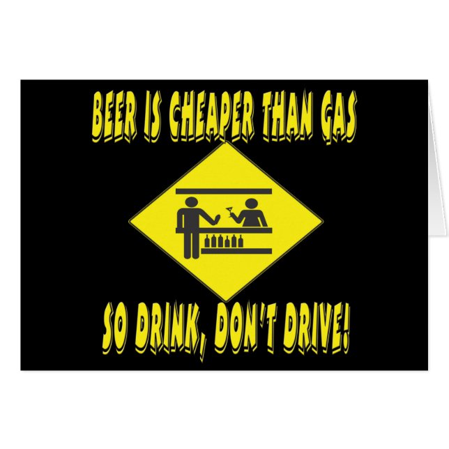 La cerveza es más barata que el gas (Anverso (Horizontal))