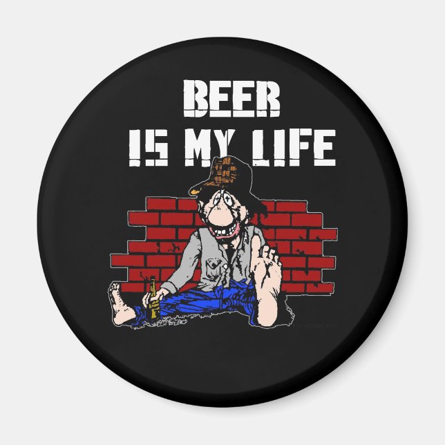 La cerveza es mis imanes de vida (Frente)
