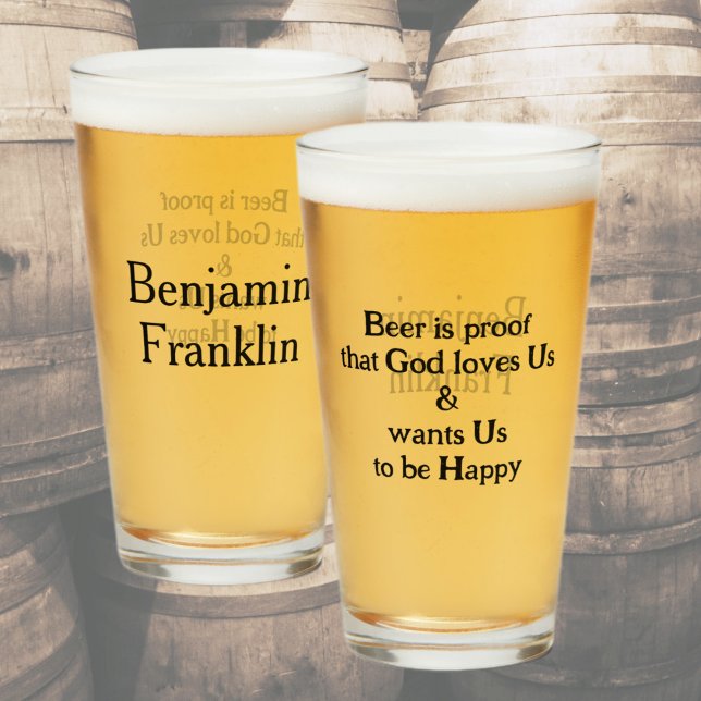 La cerveza es prueba de diversión Ben Franklin (Subido por el creador)