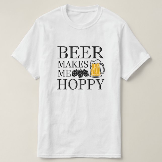 La cerveza me hace la camisa de los hombres (Diseño del anverso)