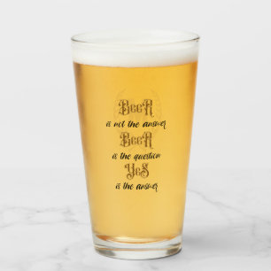 "La cerveza no es la respuesta" Monograma