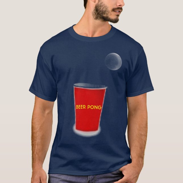 La CERVEZA PONG GOBIERNA la camiseta (Anverso)