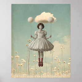 La Chica y su Nube | Arte de Cuentacuentos Surreal