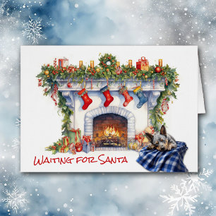 La chimenea australiana de perro de ganado espera 