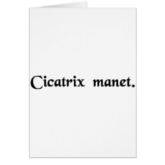 La cicatriz permanece