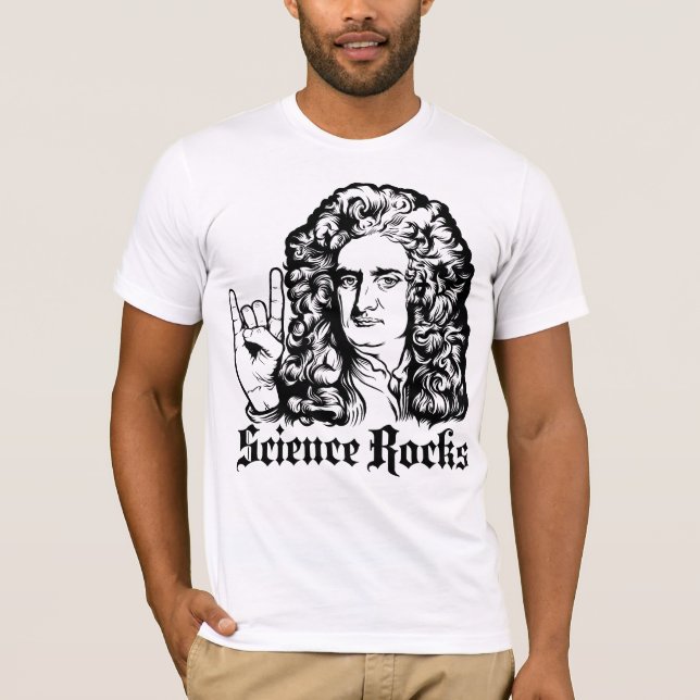 La ciencia de sir Isaac Newton oscila el camisetas (Anverso)
