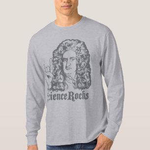La ciencia de sir Isaac Newton oscila el camisetas