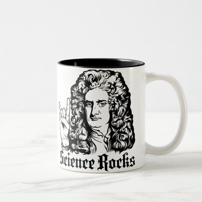La ciencia de sir Isaac Newton oscila las tazas (Derecha)