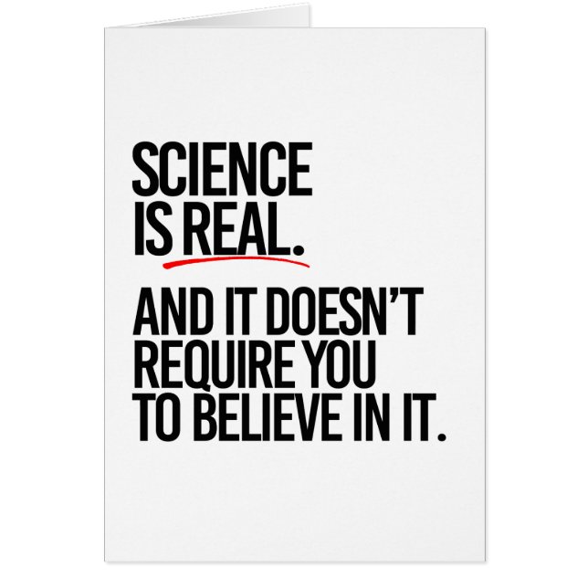 LA CIENCIA ES REAL (Frente)