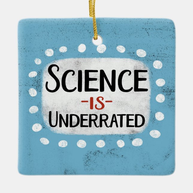 La ciencia es un ornamento subestimado (Anverso)