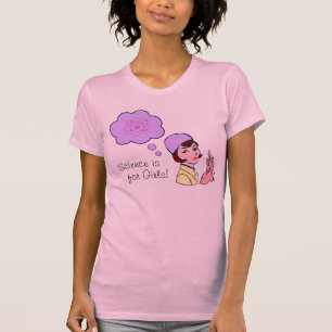 La ciencia está para la camiseta de los chicas