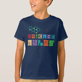 La ciencia gobierna la camiseta de los niños