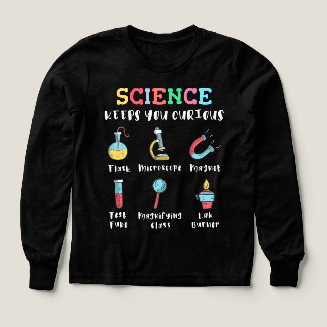 La ciencia te mantiene curioso (Diseño frontal)
