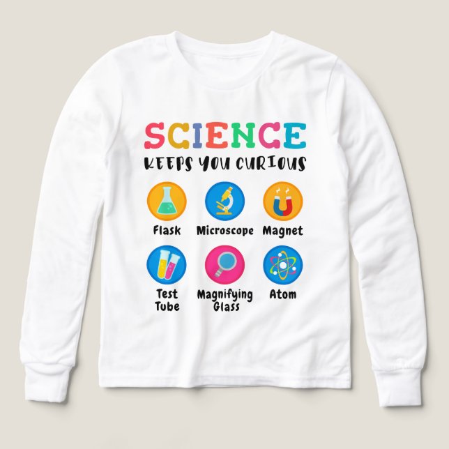 La ciencia te mantiene curioso (Diseño frontal)