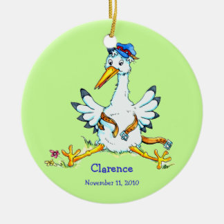 La cigüeña ha entregado el ornamento