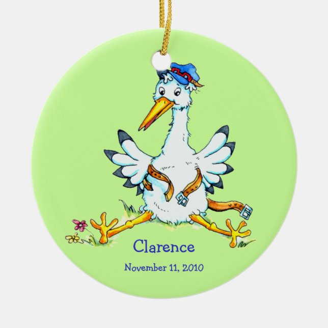 La cigüeña ha entregado el ornamento (Frente)