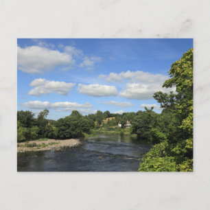 La cinta del río cerca de la tarjeta Ribchester