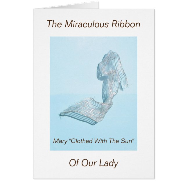 La cinta milagrosa de nuestra dama (Frente)