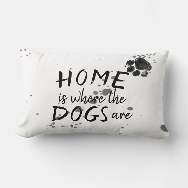 la cita del perro lindo hogar de almohada es donde (Anverso)