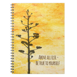 La cita inspiradora sea verdad a sí mismo cuaderno