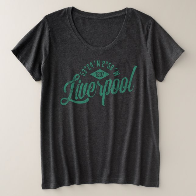 La ciudad de Liverpool coordina la camiseta Tee (Anverso del diseño)