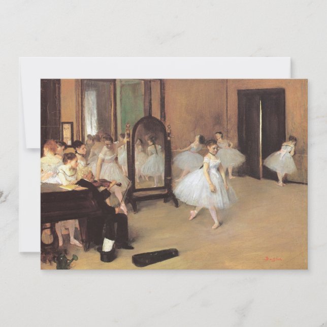 La clase bailarina de Edgar Degas, Ballet Vintage (Anverso)