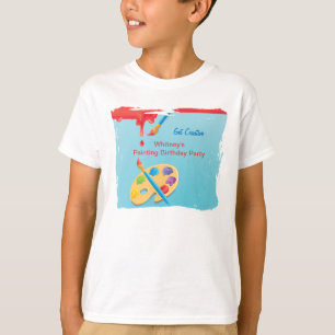 La clase de arte embroma la camiseta