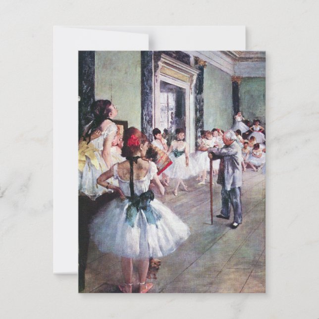 La clase de danza de Edgar Degas, el arte de los b (Anverso)