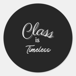 La clase es Pegatina sin tiempo