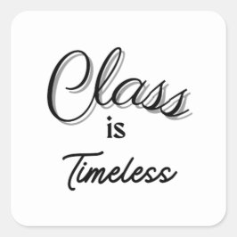 La clase es Pegatina sin tiempo