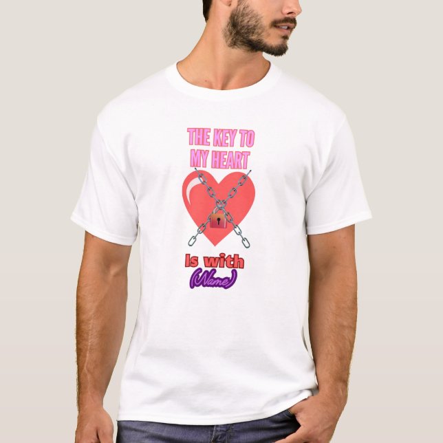 La clave de la camiseta personalizada de mi corazó (Anverso)