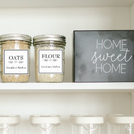 La cocina de la abuela impermeabiliza las etiqueta