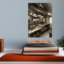 La cocina institucional | Poster de arte de IA