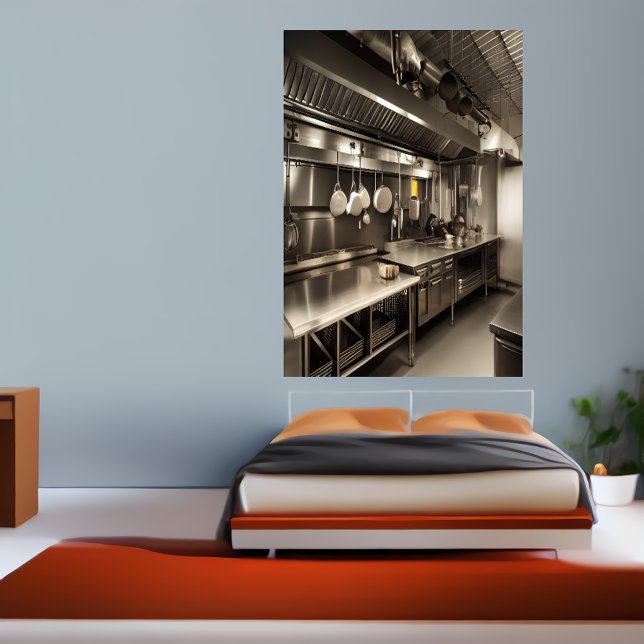 La cocina institucional | Poster de arte de IA (Subido por el creador)