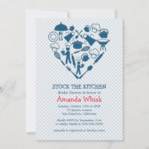 La Cocina   Invitación a la ducha de nueces azules