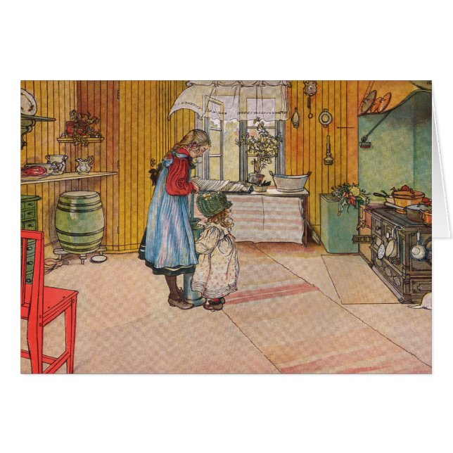 La cocina por el personalizable de Carl Larsson (Anverso (Horizontal))
