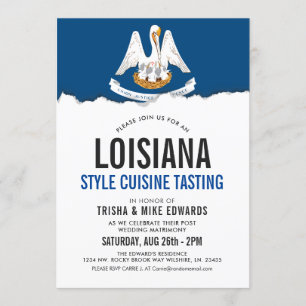 La cocina temática de Luisiana Invitación de marc