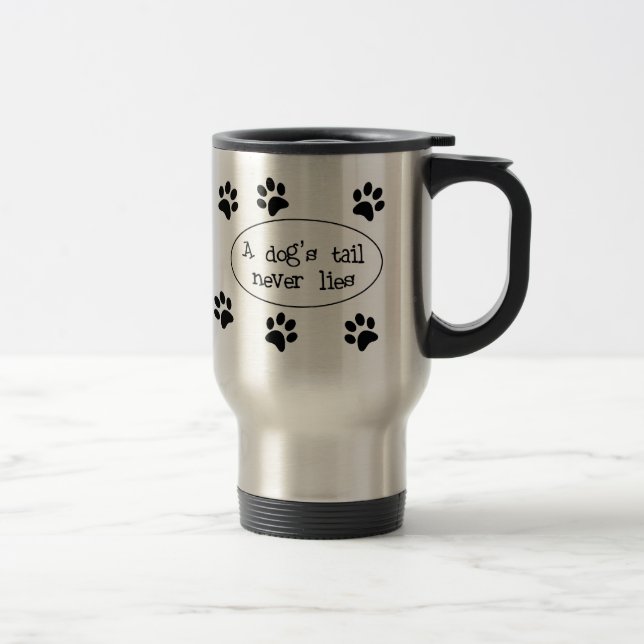La cola de perro nunca miente taza (Derecha)