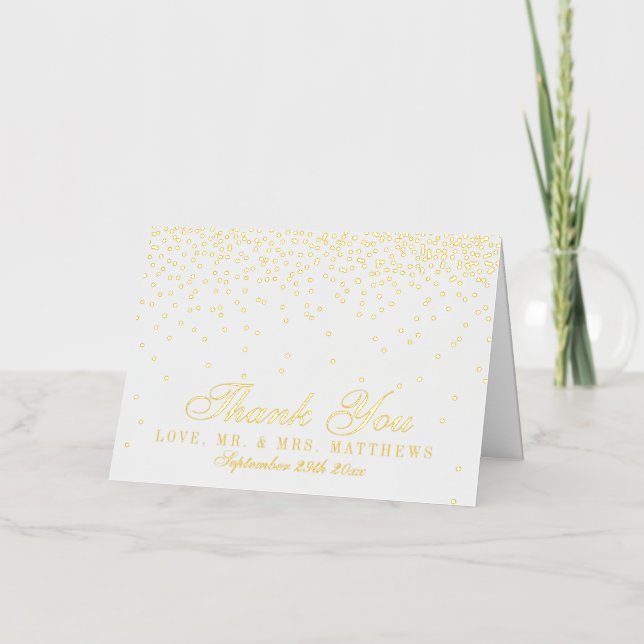 La colección de Bodas Glam Gold Confetti (Anverso)