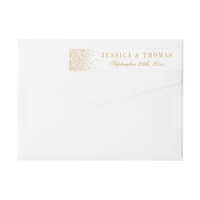 La colección de Bodas Glam Gold Confetti (Reverso)