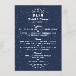 La colección de Bodas nocturnos estrellados - Menú