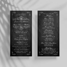 La colección de Bodas Ornate Chalkboard - Programa