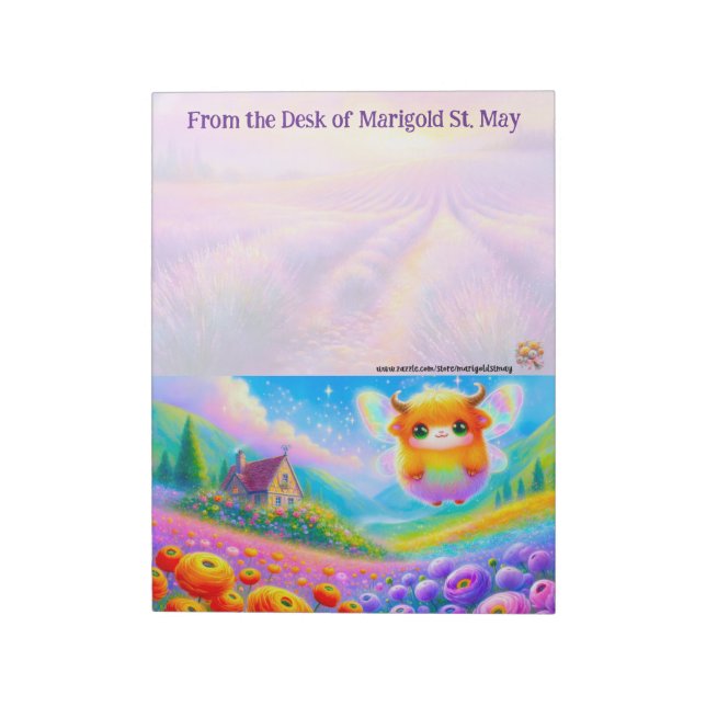 La Colección de Hadas: Libreta de Highland Cow (Lado Izquierdo)