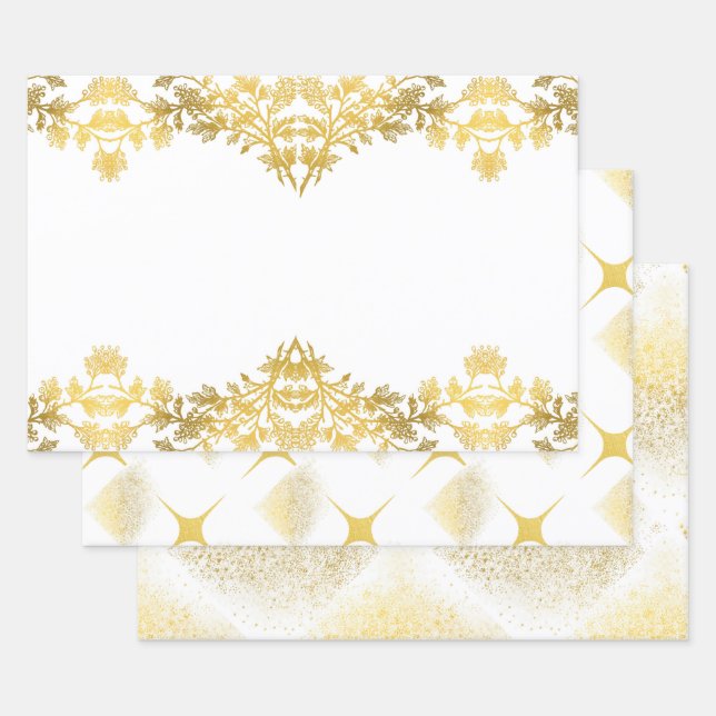 La colección de oro blanco ruso - Papel de envolve (Set)