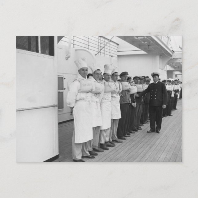 La colección de postales RMS Queen Mary (Anverso)
