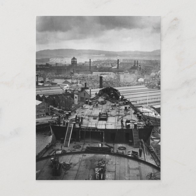 La colección de postales RMS Queen Mary (Anverso)